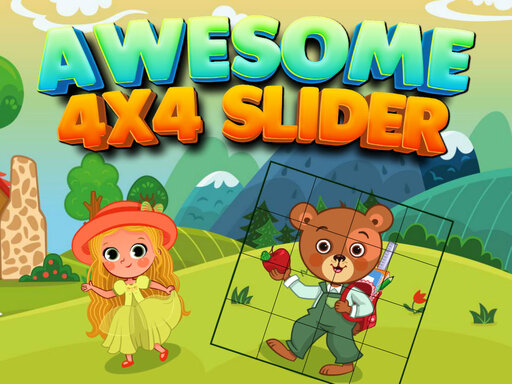 Awesome 4x4 Slider - free online Browser game