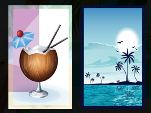 Beach Cocktails Memory - free online Browser game