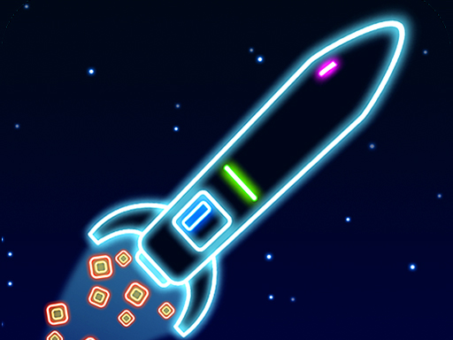 Neon Rocket - free online Browser game