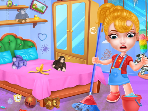 Baby Doll House Cleaning Game - free online Browser game