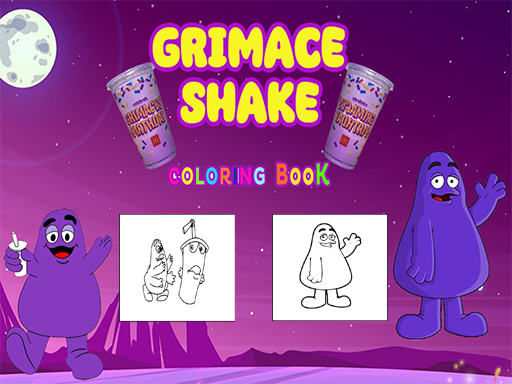 Grimace Shake Coloring - free online Browser game