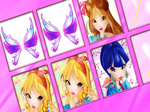 Winx Memory Match - free online Browser game