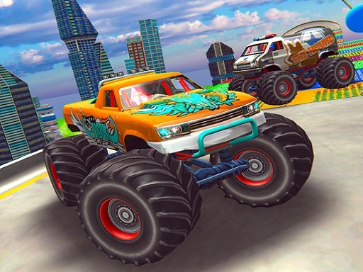 Crazy Monster Jam Truck Race Game 3D - free online Browser game