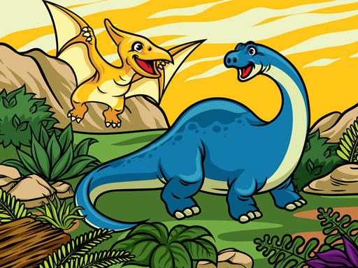 Antient Dinosaurs Memory - free online Browser game