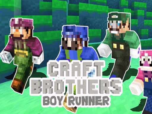 Craft Bros Boy Runner - free online Browser game