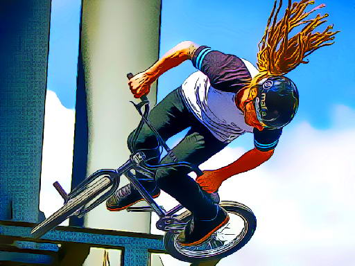 BMX Bikers Jigsaw - free online Browser game
