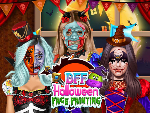 BFF Halloween Face Painting - free online Browser game