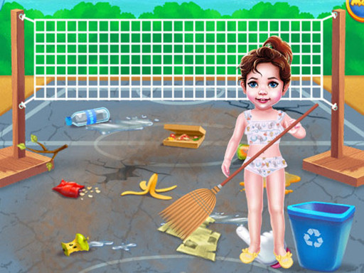 Baby Taylor Beach Cleaning Day - free online Browser game