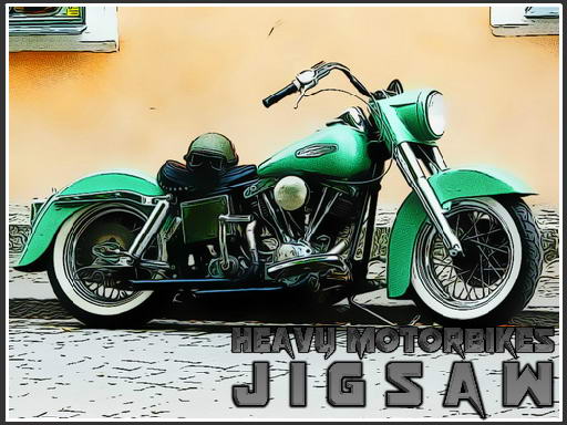 Heavy Motorbikes Jigsaw - free online Browser game
