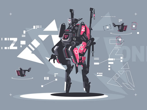 Alien Robot Warrior Hidden - free online Browser game