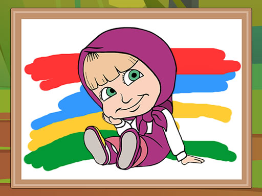 Masha and the Bear Coloring Book - free online Browser game