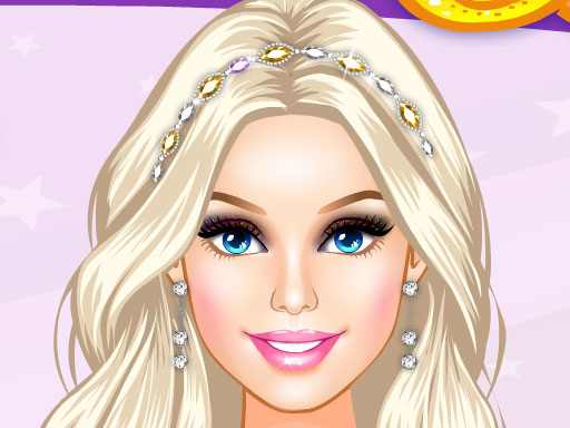 Barbie make up time - free online Browser game