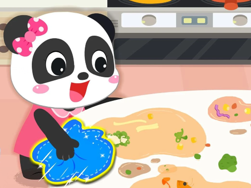Baby Panda Cleanup - free online Browser game