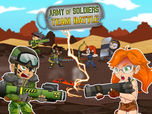 Army of soldiers : Team Battle - free online Browser game
