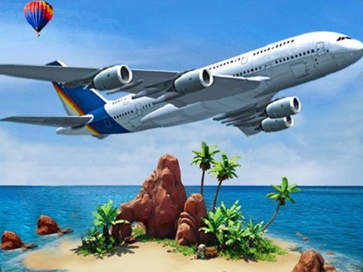 Airplane Simulator Island Travel - free online Browser game