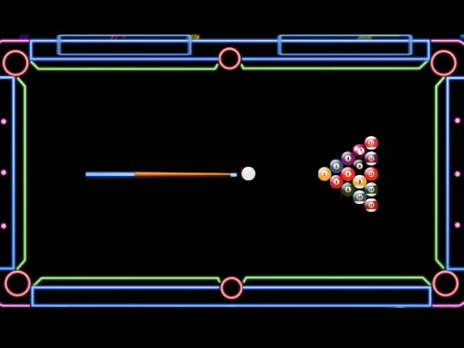 Billiard Neon - free online Browser game