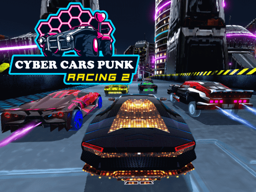 Cyber Cars Punk Racing 2 - free online Browser game