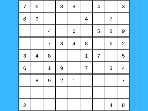 Sudoku for bro - free online Browser game