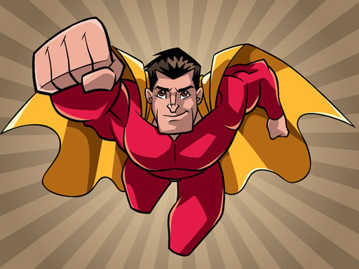 Amazing Superheroes Coloring - free online Browser game