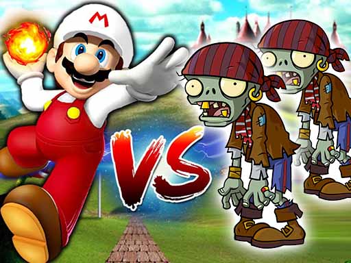 Fat Mario vs Zombies - free online Browser game