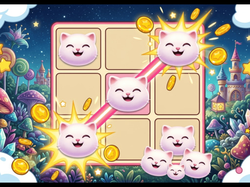 Cat Tic Tac Toe - free online Browser game