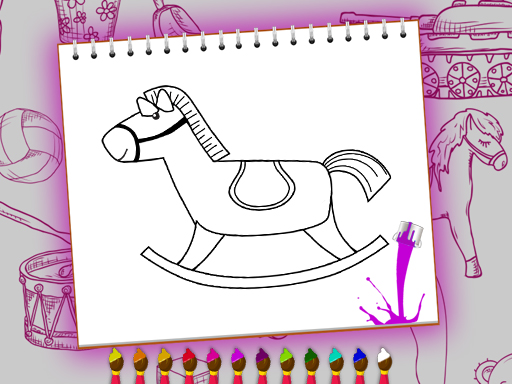 Coloring Book: Toy Shop - free online Browser game