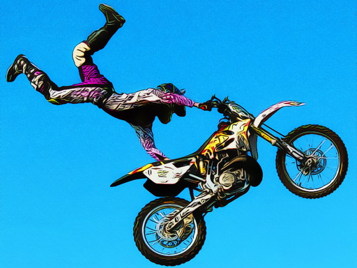 Crazy Motocross Jumps Jigsaw - free online Browser game