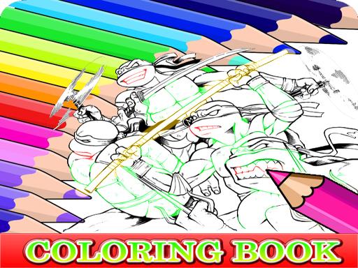 Coloring Book for Ninja Turtle - free online Browser game