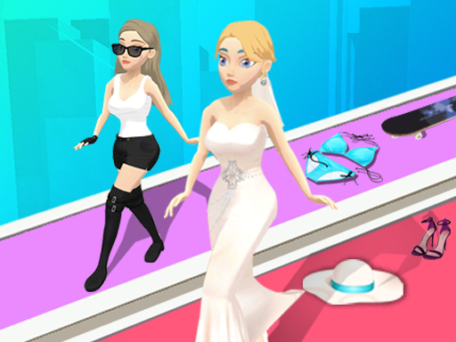 Catwalk like Queen - Catwalk Race - free online Browser game