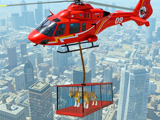 Animal Helicopter Rescue Game - free online Browser game
