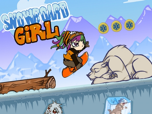 Snowboard Girl - free online Browser game