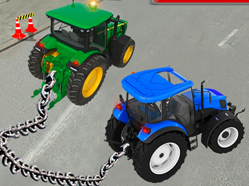 Chained Tractor Towing Simulator - free online Browser game