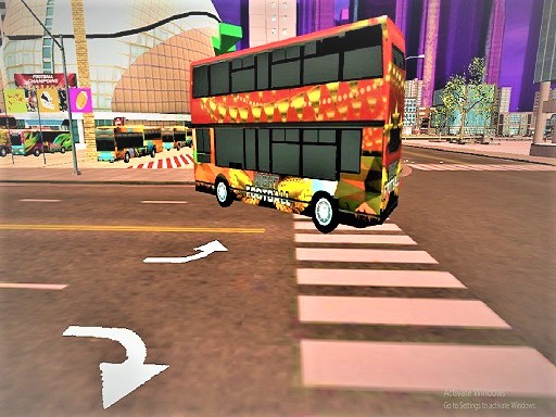 American Football Passenger Bus Game - free online Browser game