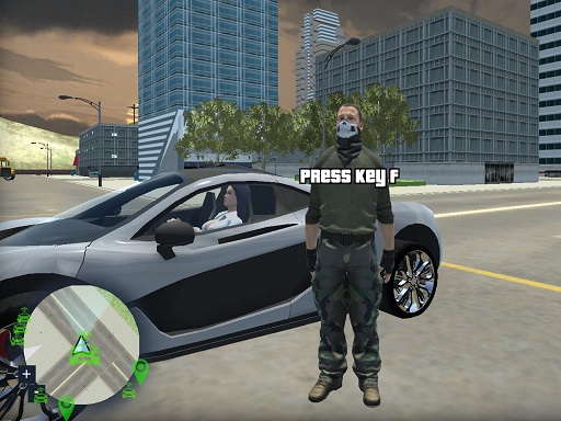 Crazy GTA Mercenary Driver - free online Browser game