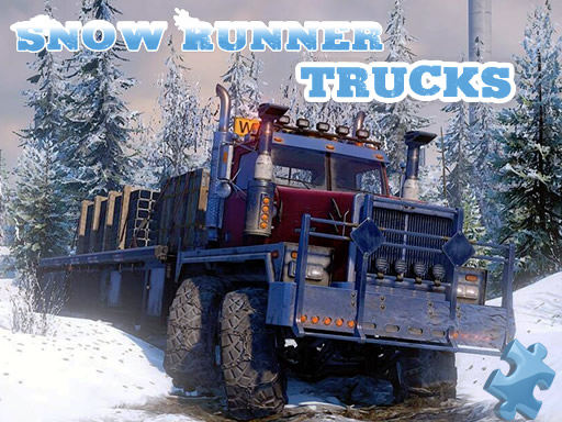 Snow Runner Trucks Jigsaw - free online Browser game