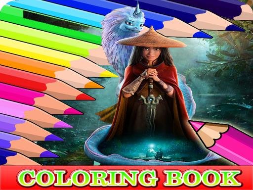 Coloring Book for Raya And The Last Dragon - free online Browser game