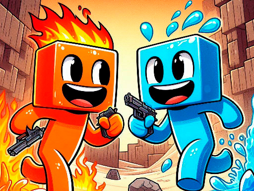 Fire and Water Blockman - free online Browser game