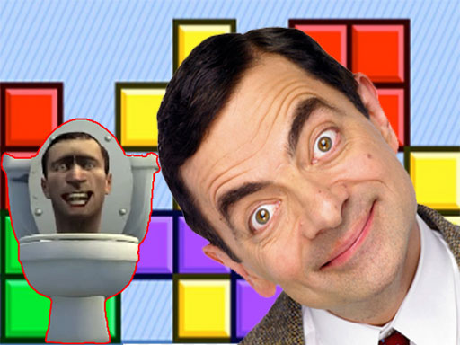 Mr Bean & Skibidi Tetris - free online Browser game