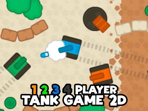 1 2 3 4 Player Tank Game 2D - free online Browser game