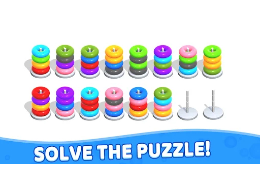 Color Hoop Stack - Puzzle - free online Browser game