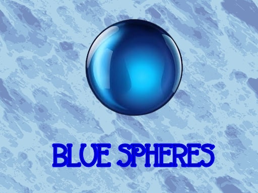 Blue spheres - free online Browser game