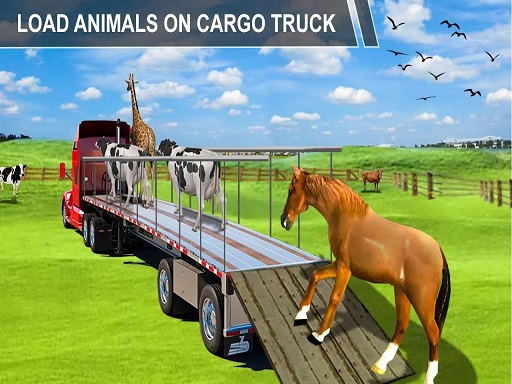 Animal Cargo Transporter Truck Game 3D - free online Browser game