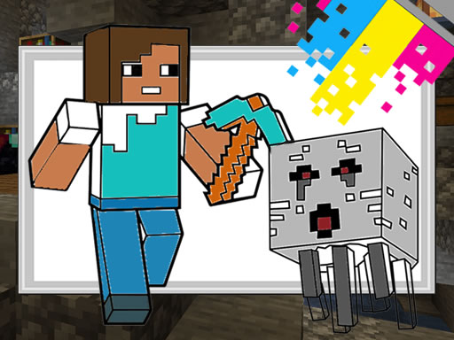 Minecraft Coloring Pages - free online Browser game