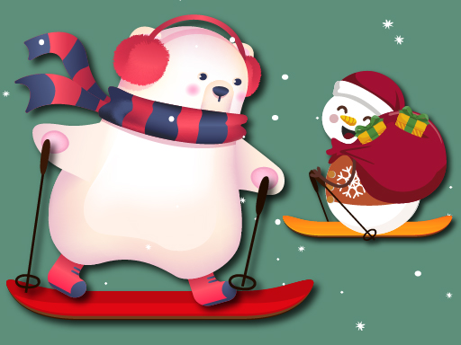 Ski Xmas - free online Browser game