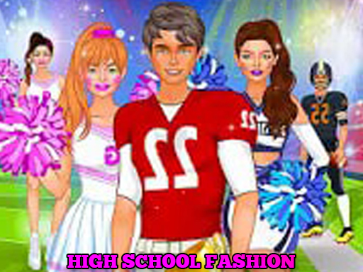 High School Fashion And Makeover-College Team - free online Browser game