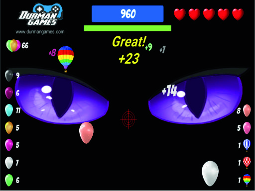 Ballon Shooting Creepy - free online Browser game