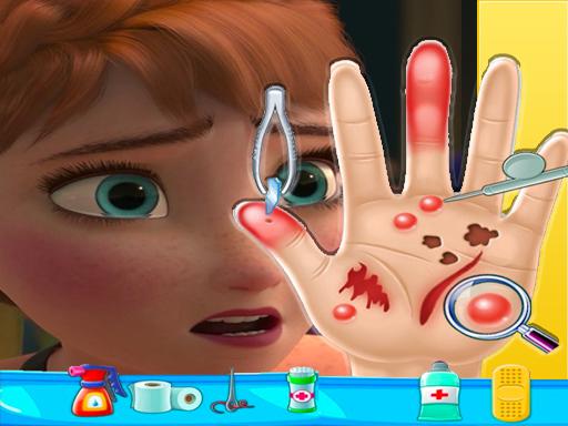 Anna frozen Hand Doctor: Fun Games for Girls Onlin - free online Browser game