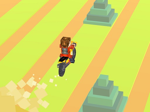 Blocky Bike Racing - free online Browser game