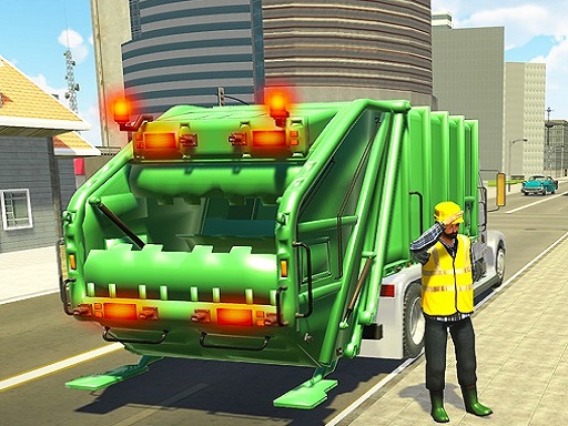 American Trash Truck Simulator Game 2022 - free online Browser game