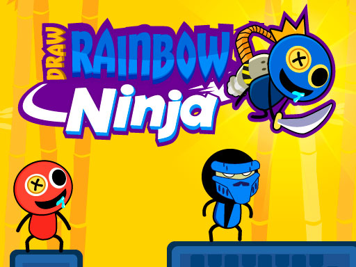 Draw Rainbow Ninja - free online Browser game